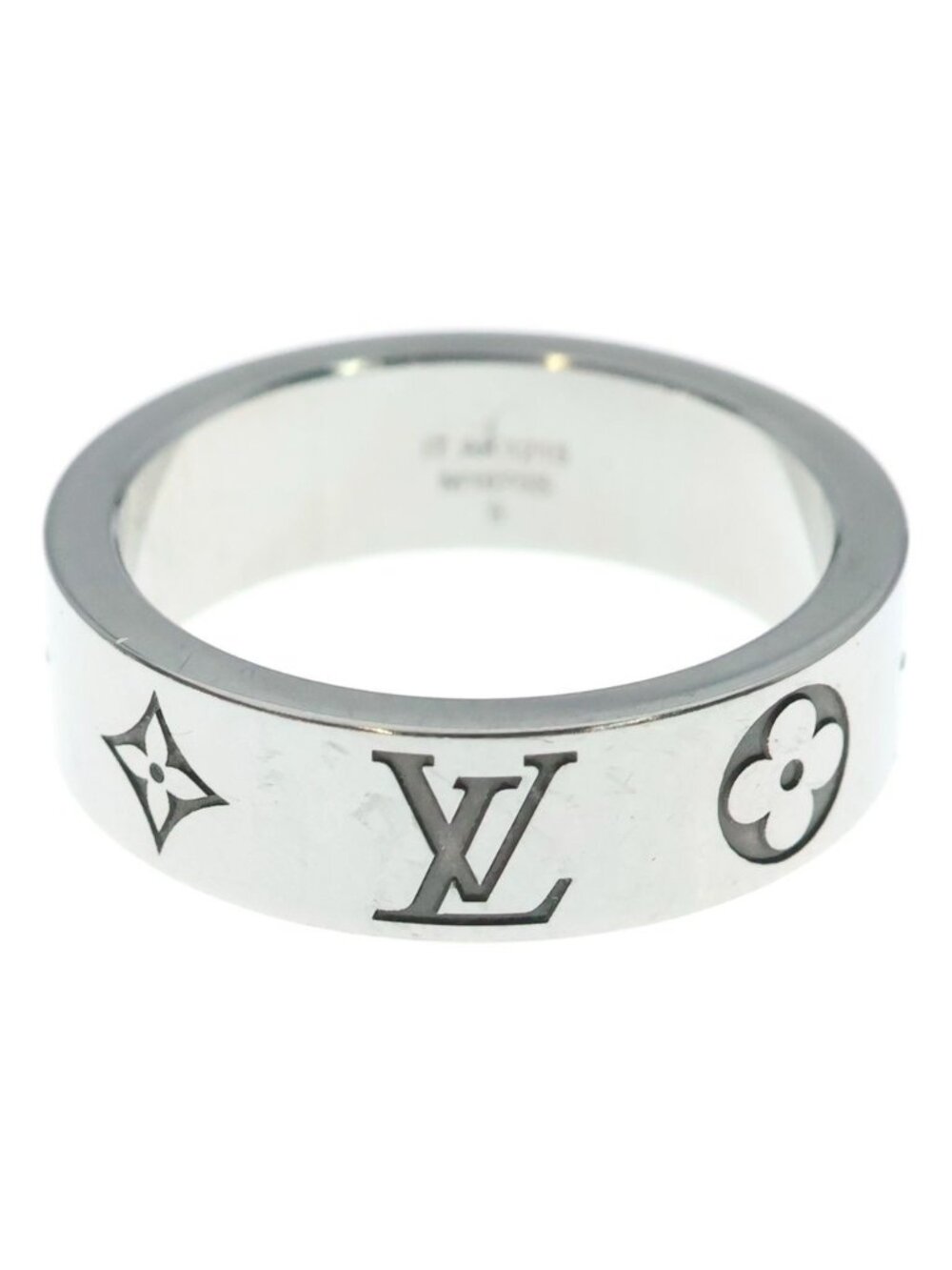 Louis Vuitton Ring LV Mosaic Monogram Silver